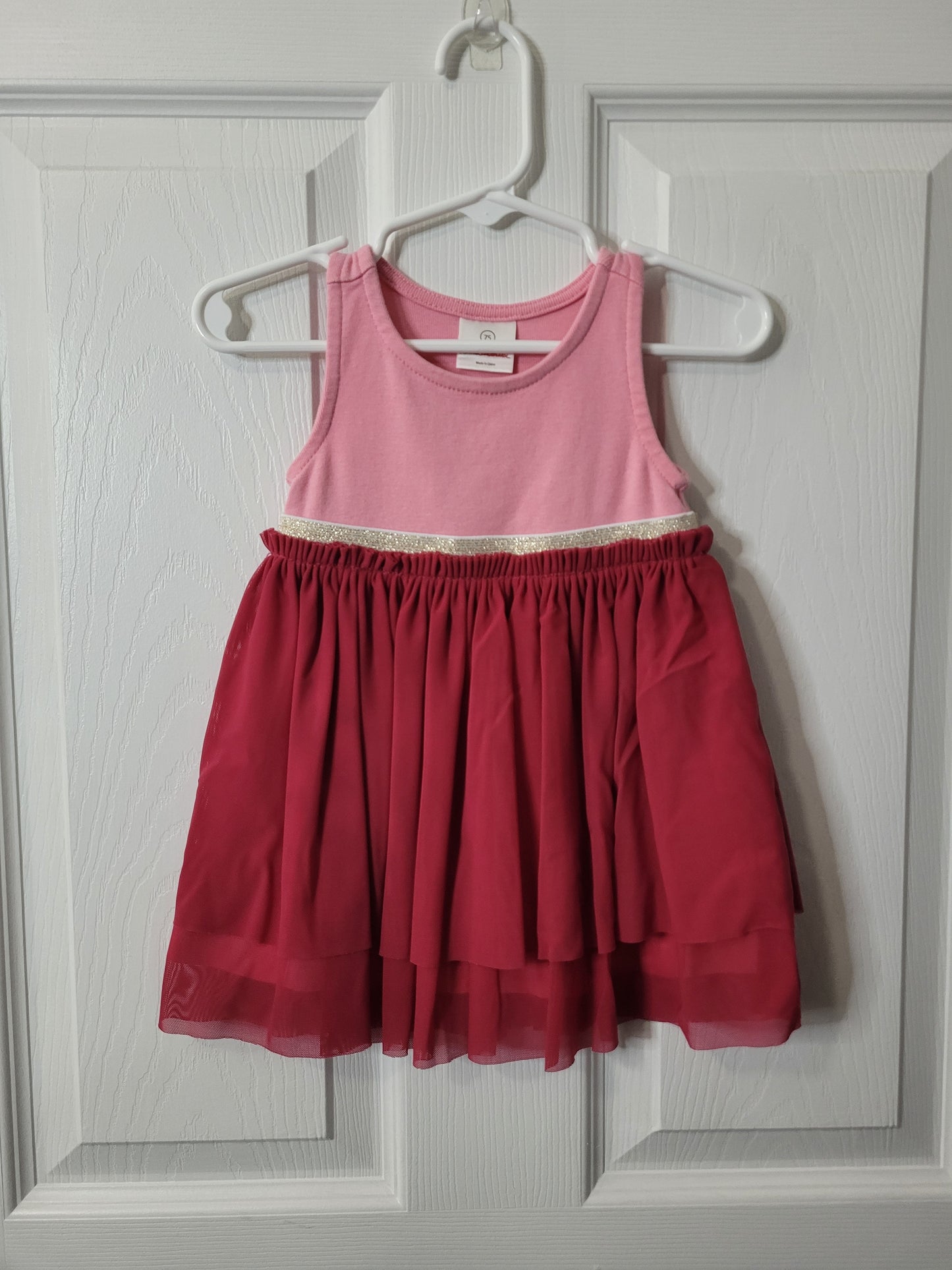 *REDUCED* #44 Hanna Andersson Ruffle Tank Dress Girls Size 75/12-18M