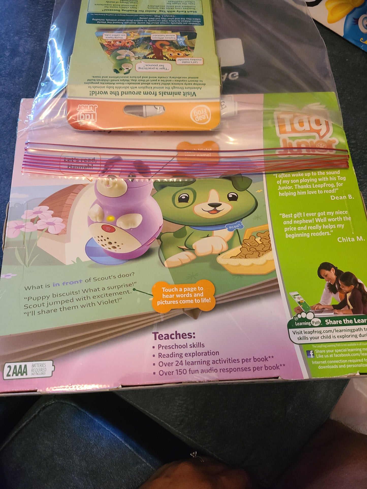 #66 Leapfrog Tag Junior with animals book ages 1-4