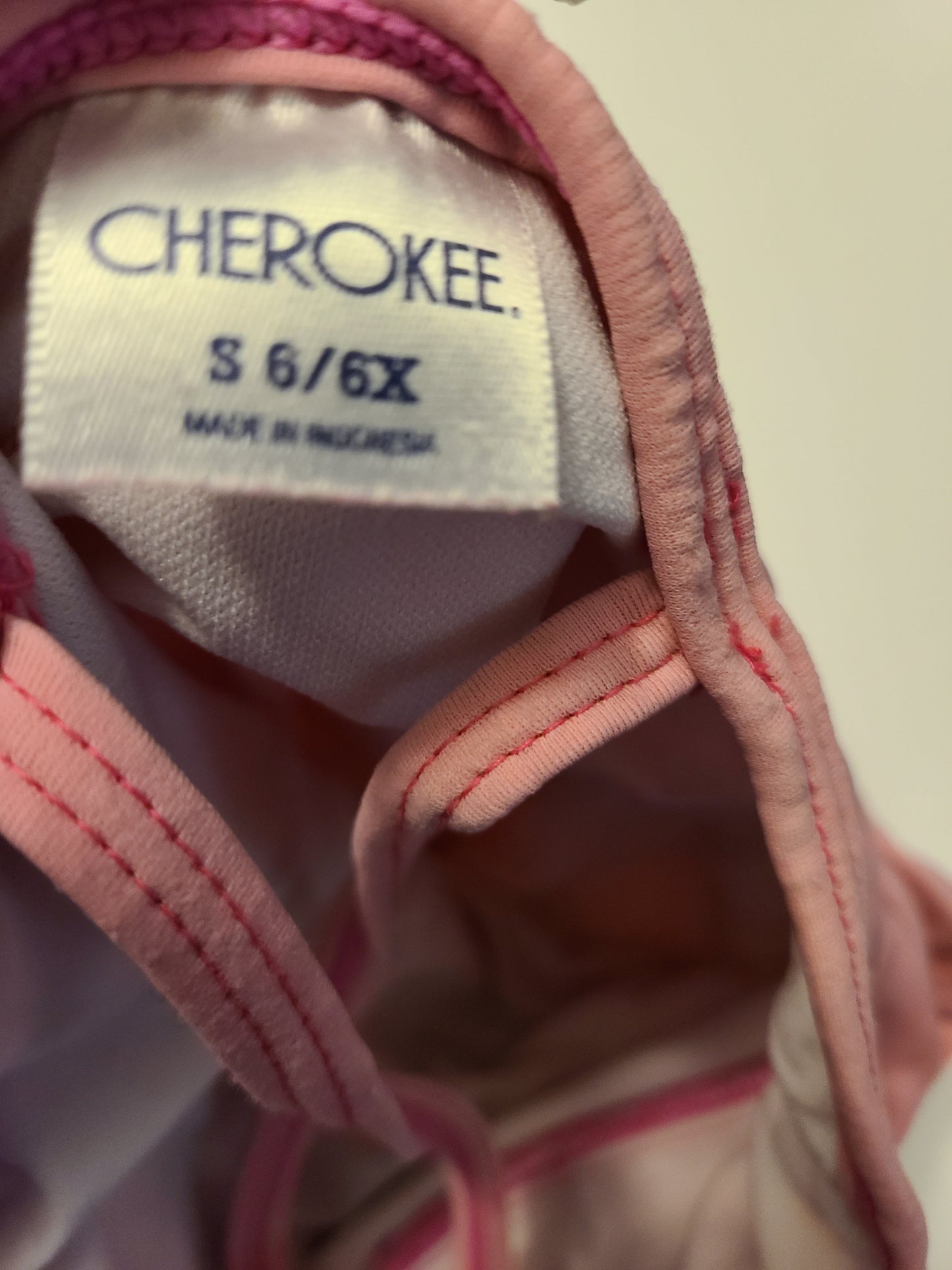 #66 girls cherokee swimsuit size s (6/6x)