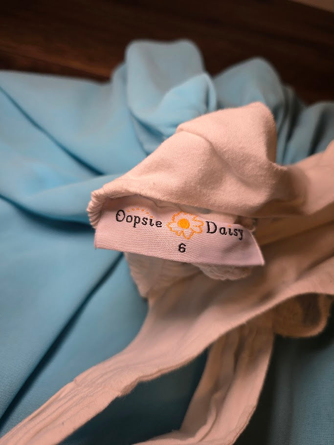 #131 Oopsie Daisy Hi Lo Ombre Dress sz 6