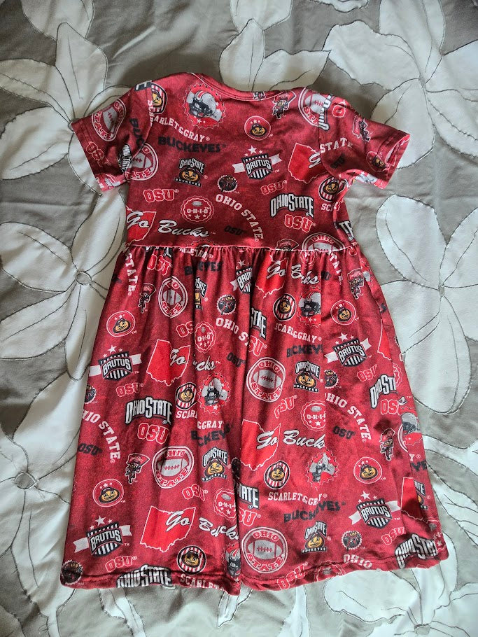 #131 OSU / Ohio State Buckeyes Dress sz 6 - 7