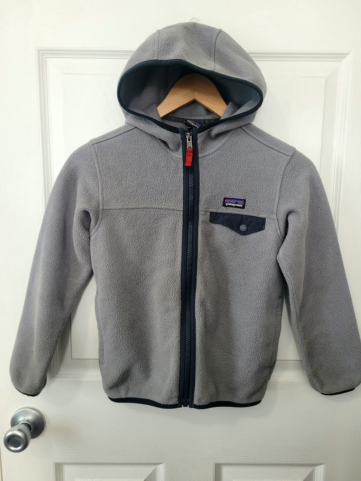 #164 Patagonia Synchilla Fleece Hooded Zip-Up Boys S