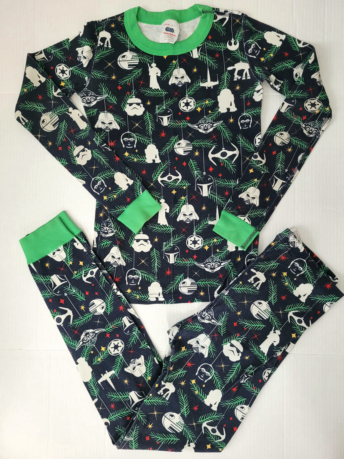 #164 Hanna Andersson Star Wars Holiday Pajamas Boys 150 (12)