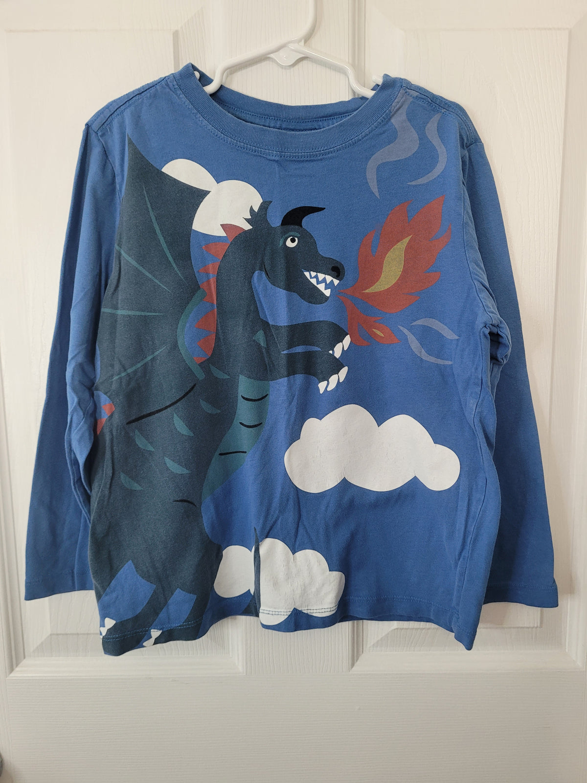 #164 Hanna Andersson Dragon Long-Sleeve Top Boys 120 (6-7)