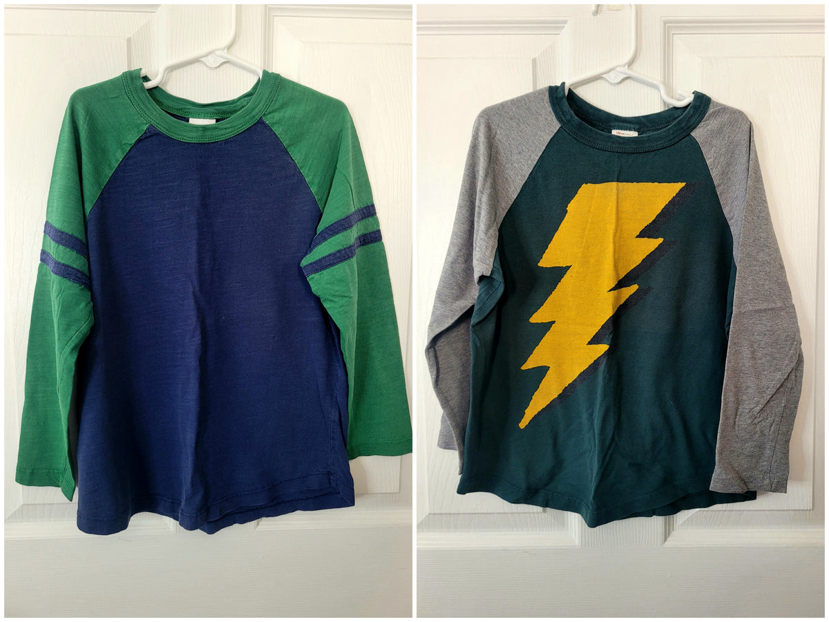 #164 Hanna Andersson Long-Sleeve Tops (2) Boys 120 (6-7)