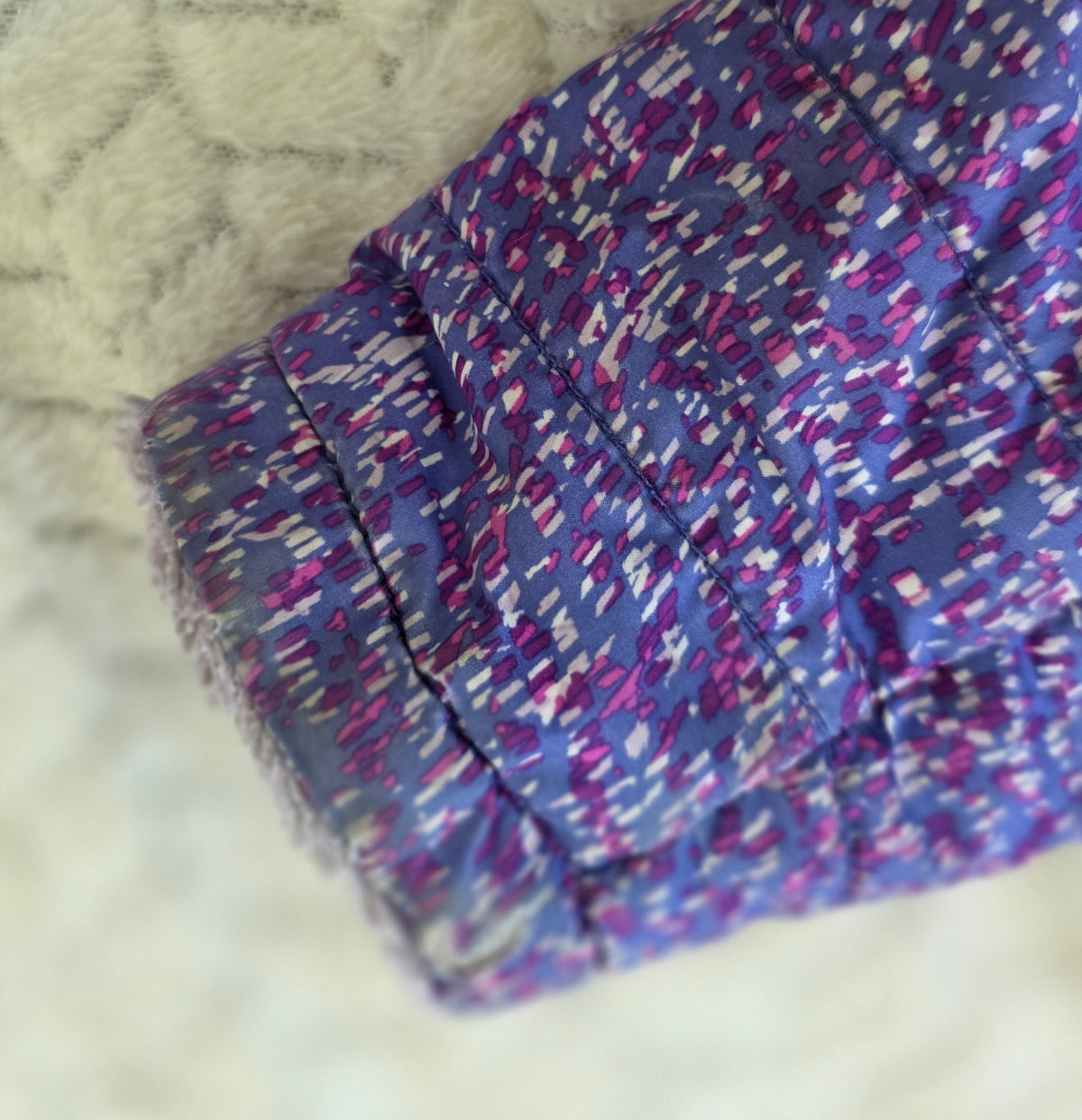 #190 Girls 4T The North Face Purple Reversible Winter Coat