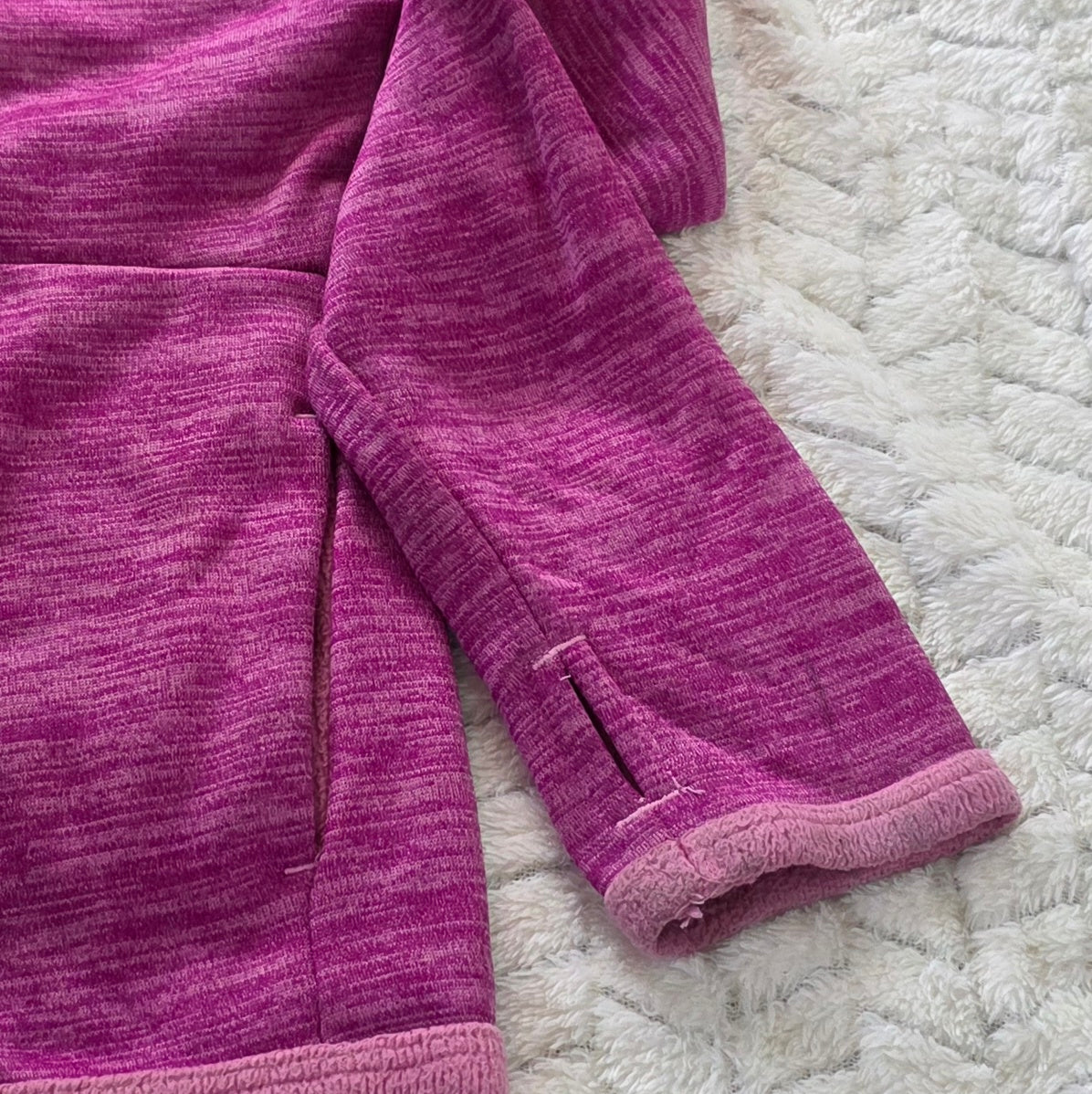 #190 Girls S (6/6x) Champion Pink Zip Up Hoodie