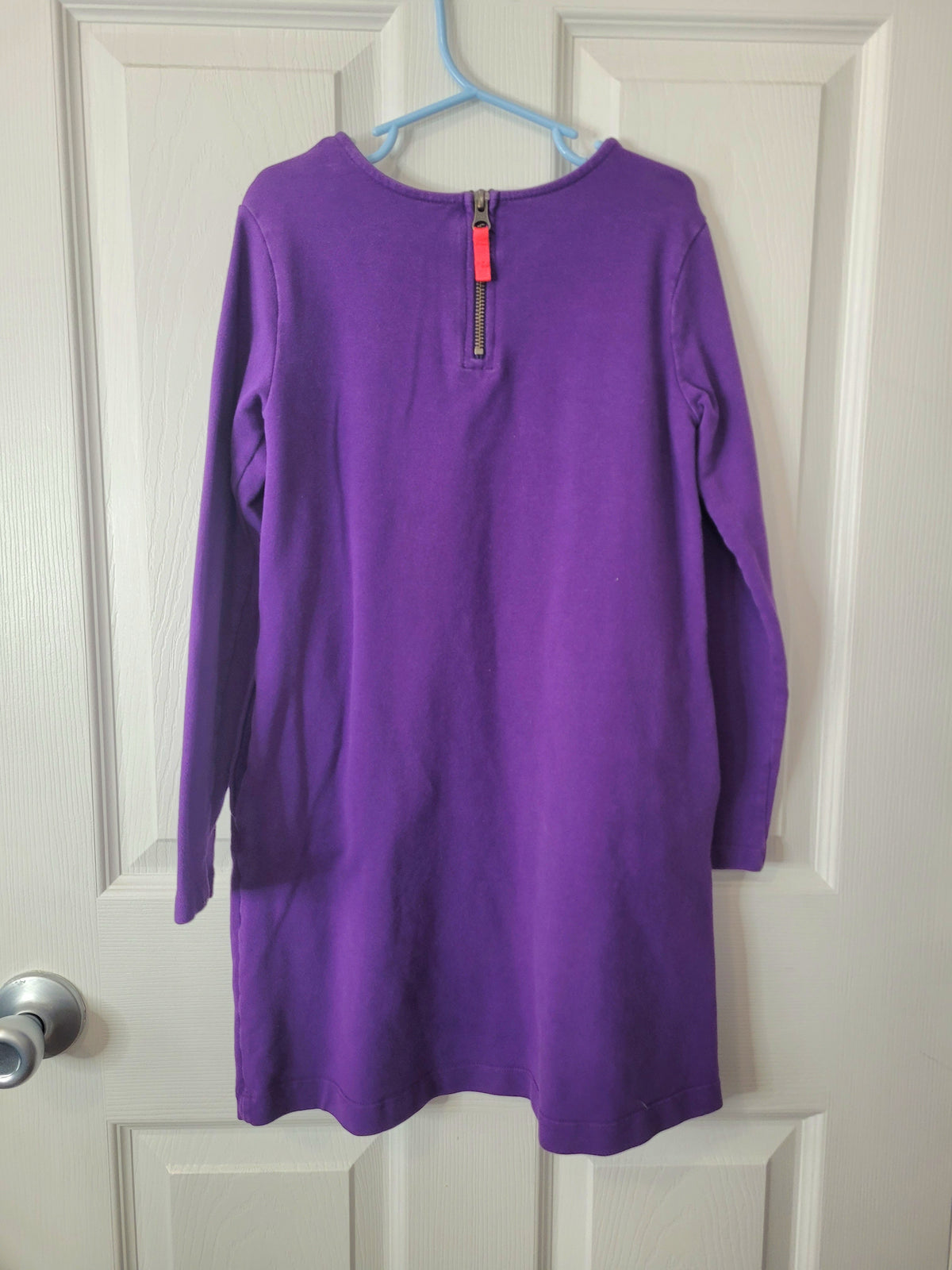 #164 Primary Plum Shift Dress Girls 8-9Y