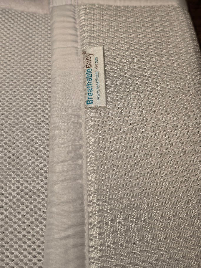 #131 Breatheable Baby Mesh Crib Liner in White