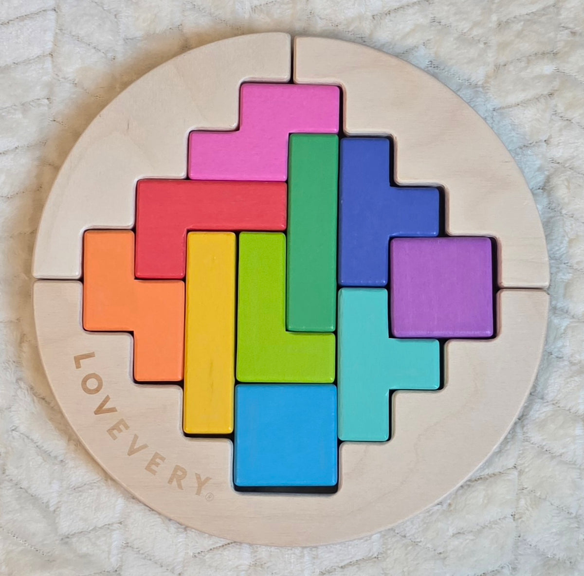 #190 Lovevery Wooden Wobble Puzzle from the Problem Solver Play Kit