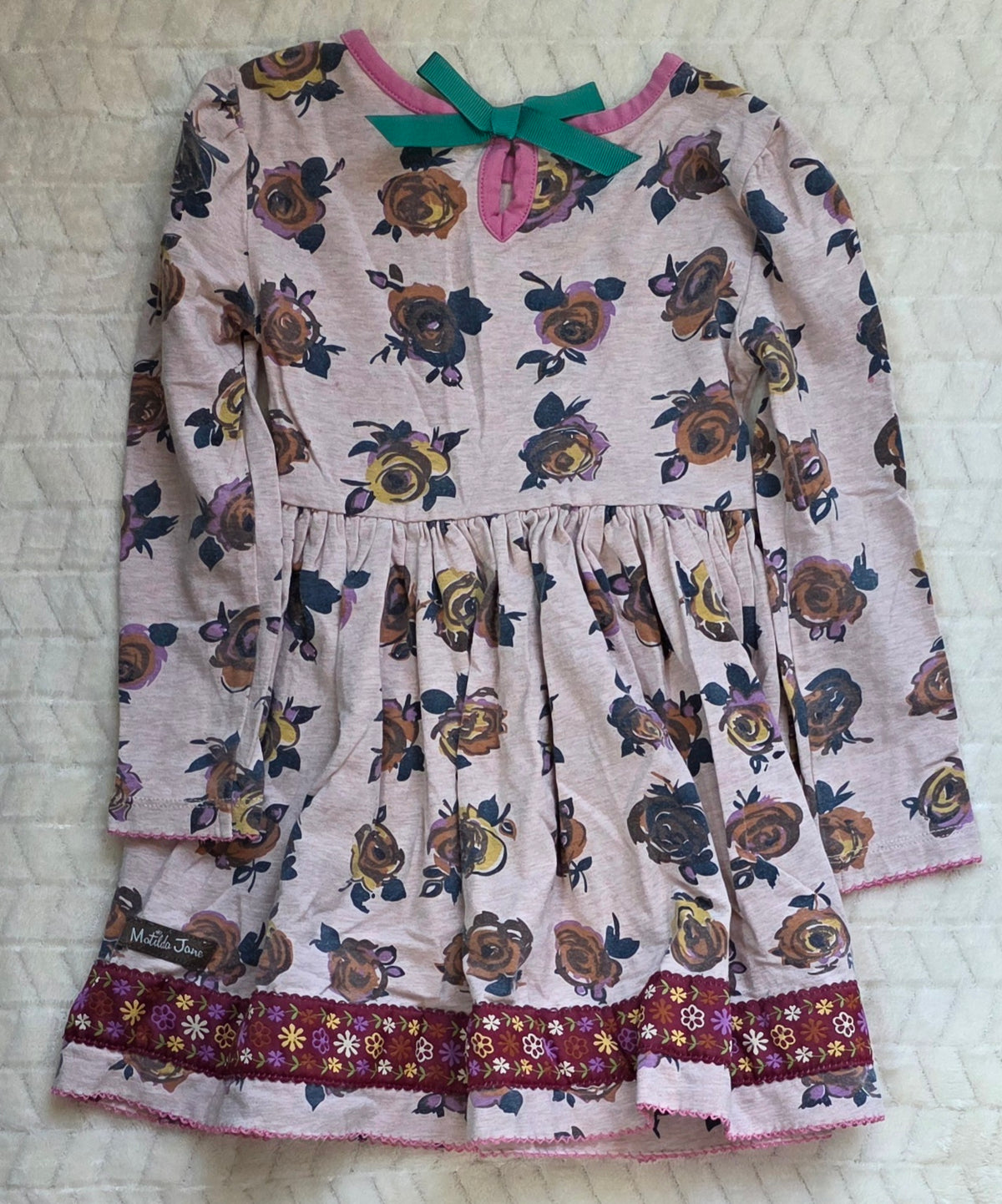 #190 Girls 2T Matilda Jane Long Sleeved Dress (1 of 2)