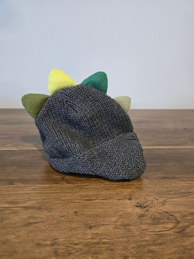 #131 Winter Dino hat sz 2T - 5T