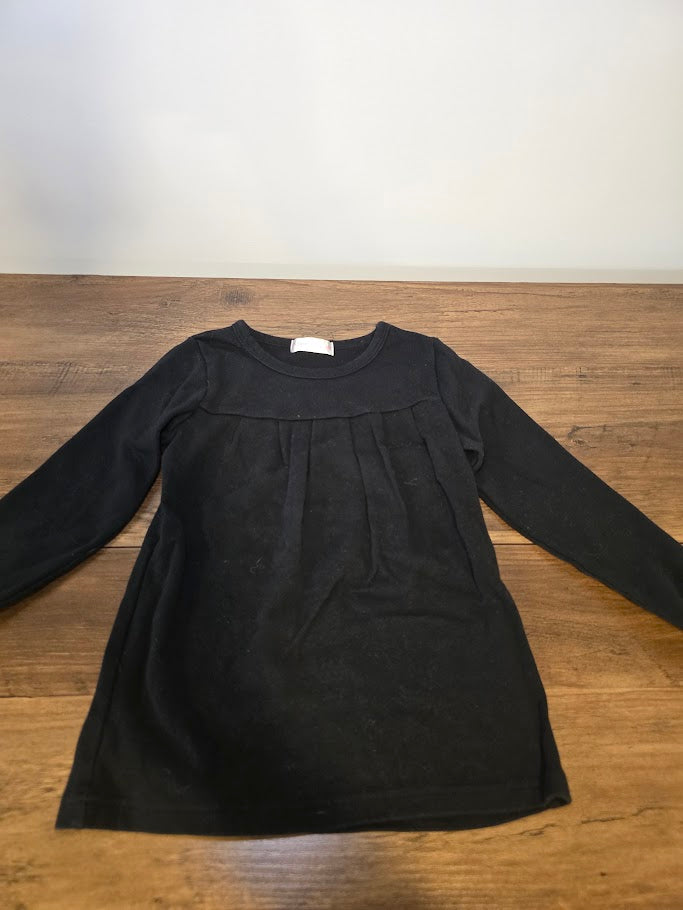#131 Elibeauty long sleeve black shirt sz 100 (4T)