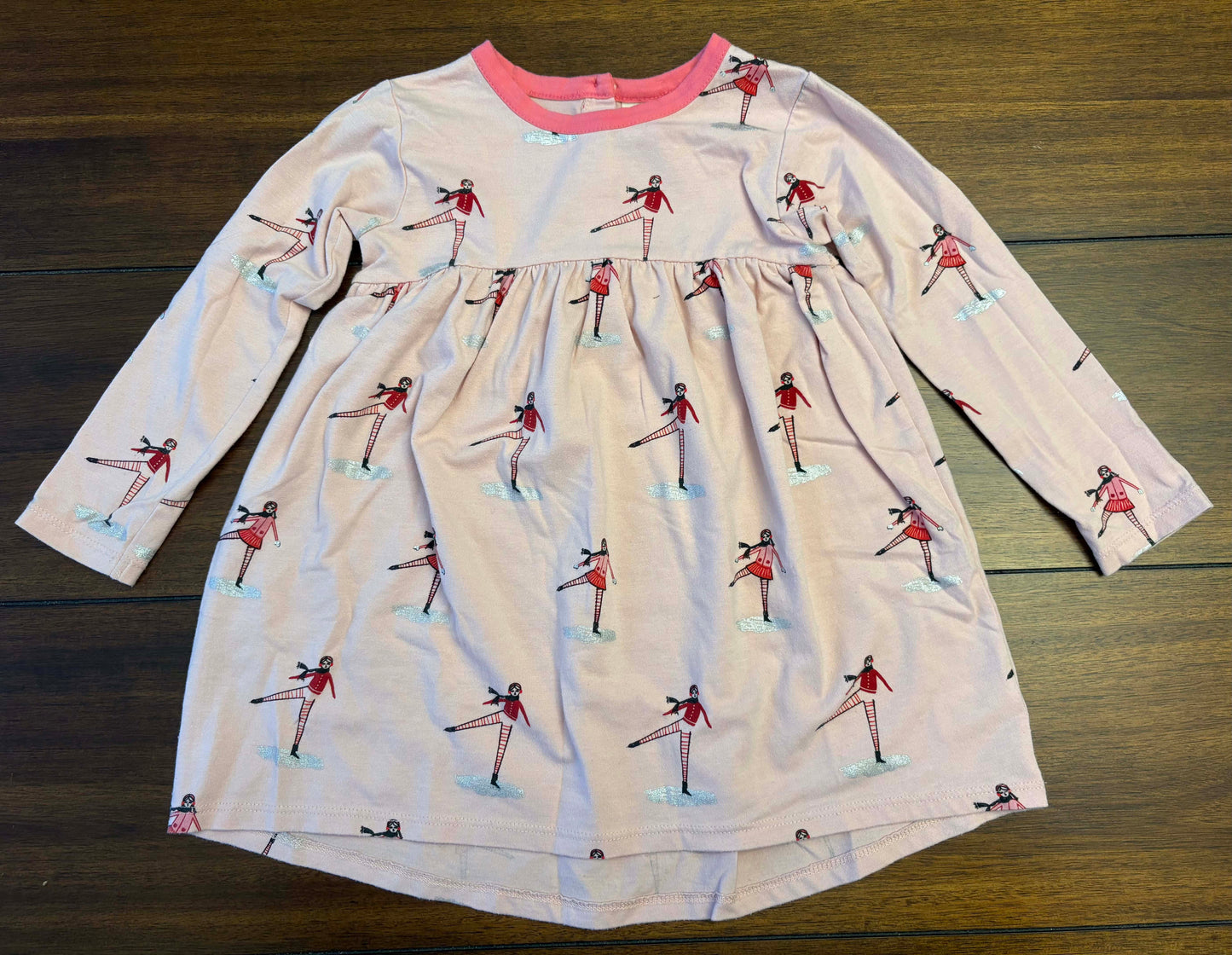 Seller #210 Tucker & Tate Girls Size 18M Light Pink Ice Skater Long Sleeve Dress