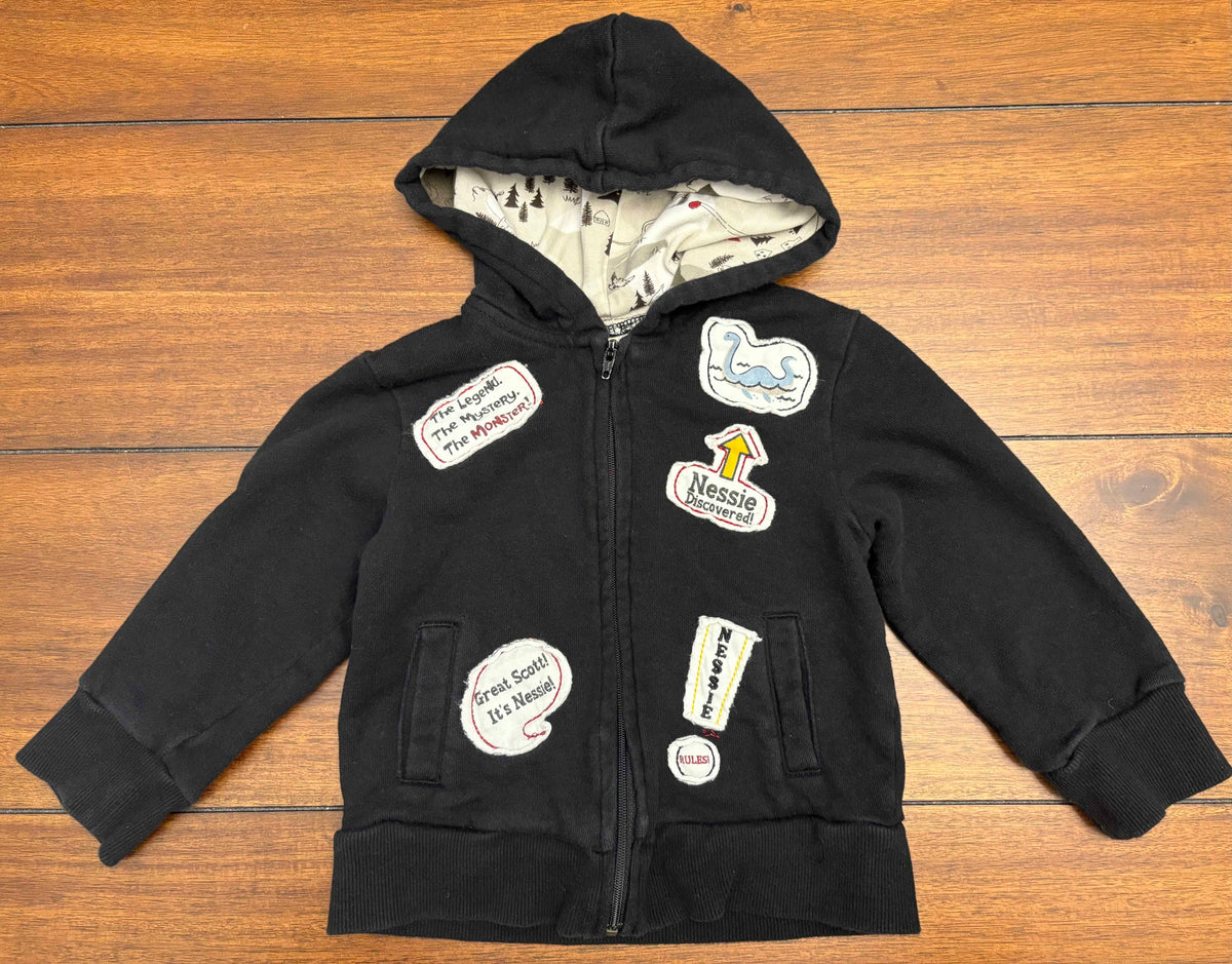 #197 Disney Boys Size 24M Black Red & Blue Loch Ness Monster Outfit