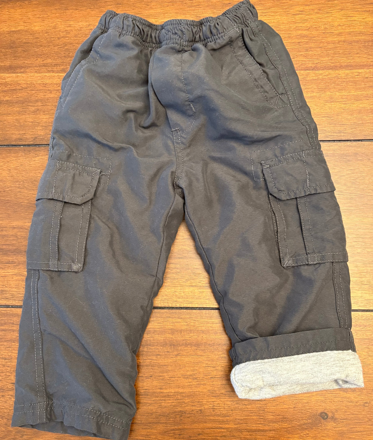 #197 Did Too Boys Size 18M Dark Gray Lined Cargo Pants