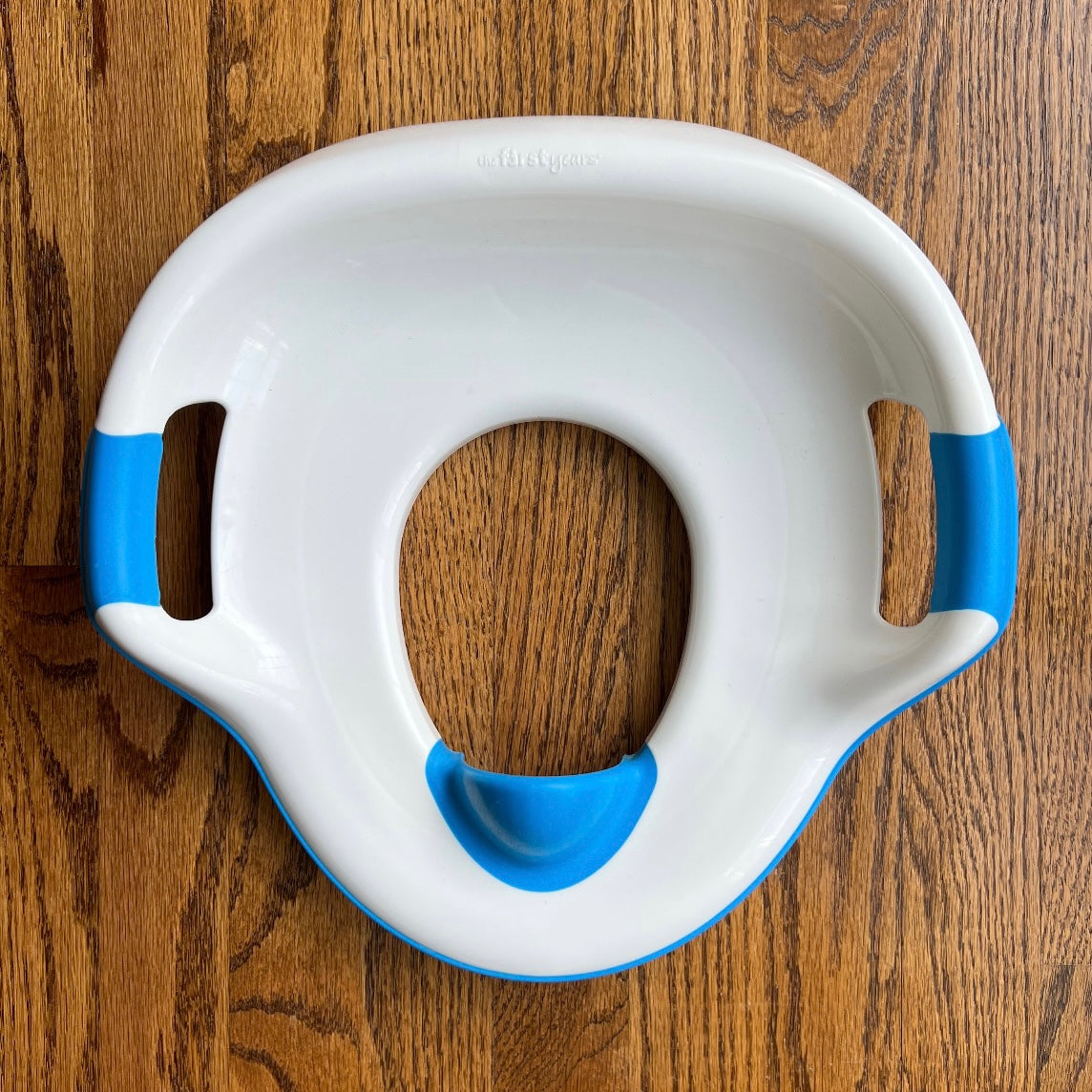 REDUCED- Seller #115 - Toddler Potty Seat Insert, White & Blue, VGUC