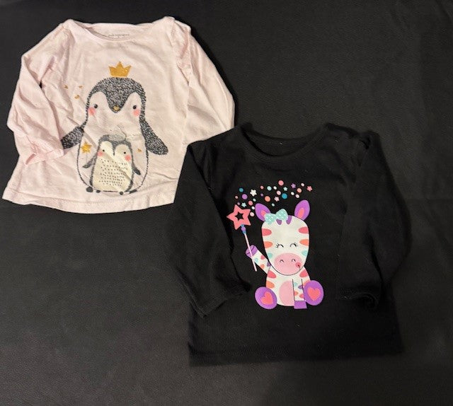 Seller #141 Set of 2 Graphic Ts GUC size 3-6M (1 of 2 available) SR