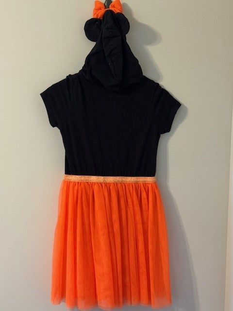 REDUCED #141 Minnie Mouse Halloween with ears hood Dress size 10/12