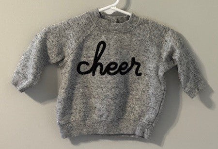 REDUCED #141 Gymboree "Cheer" Sweatshirt VGUC size 3-6M SR