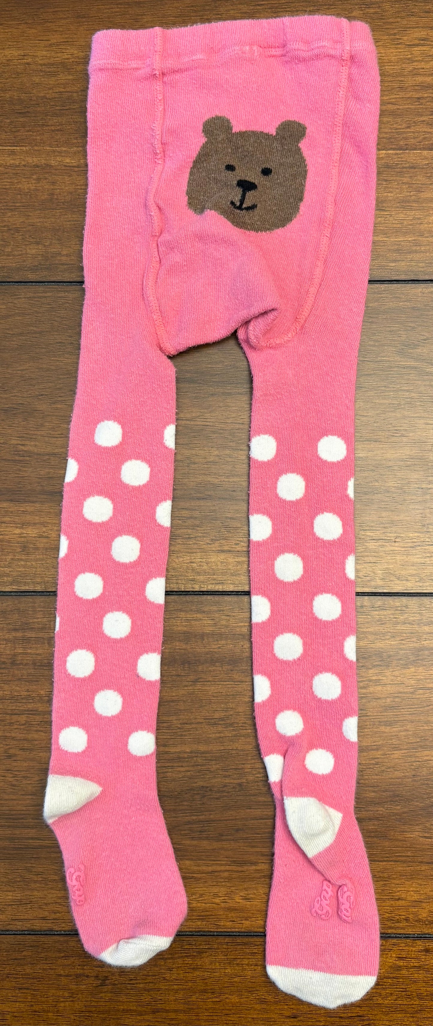 Seller #210 Baby Gap Girls Size 12-24M Pink with White Polka Dotted Tights
