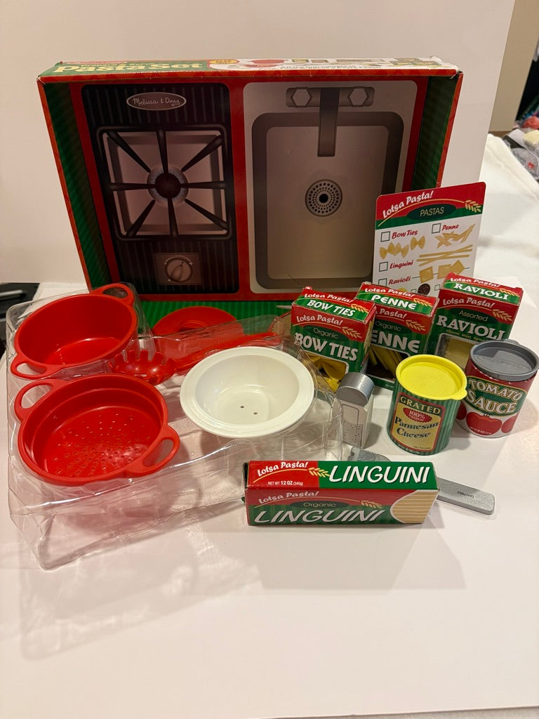 179 Melissa & Doug Prepare & Serve Pasta Play Food Set