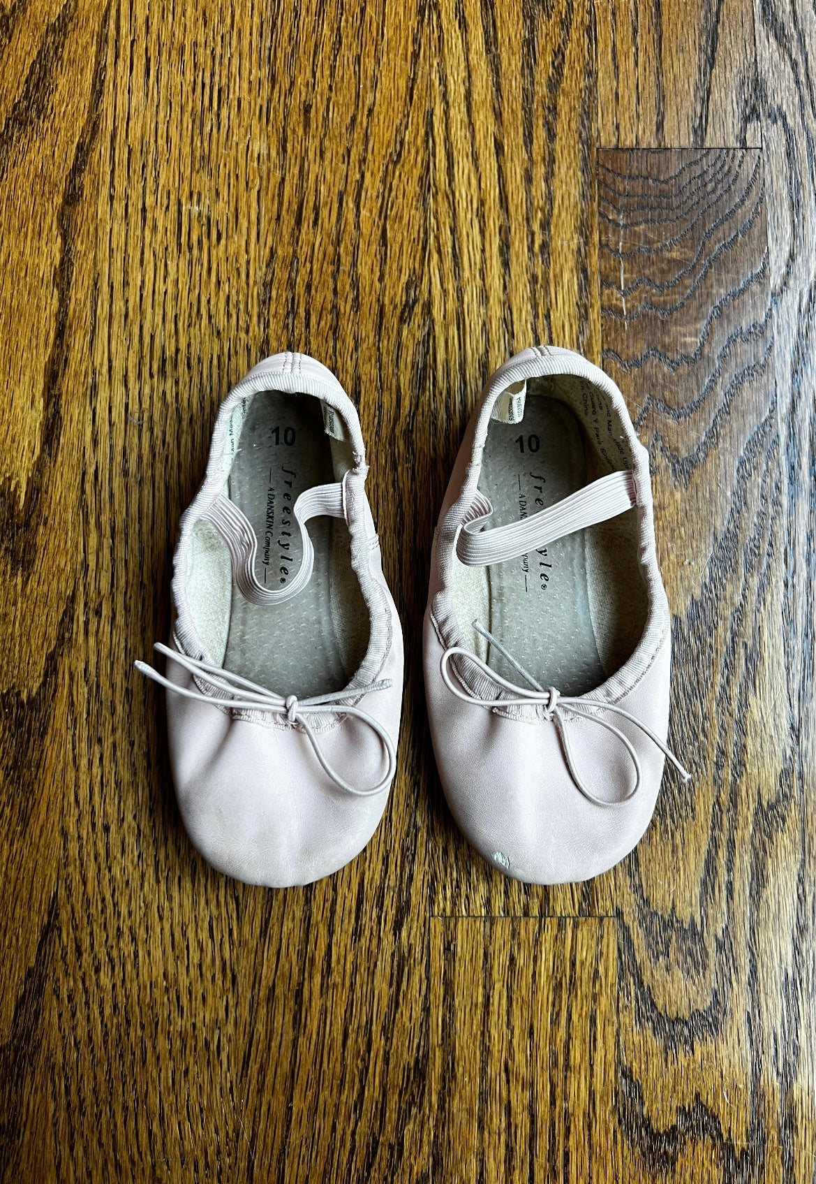Seller #115 - Danskin Freestyle Toddler Girls Size 10 Pink Ballet Slippers, GUC