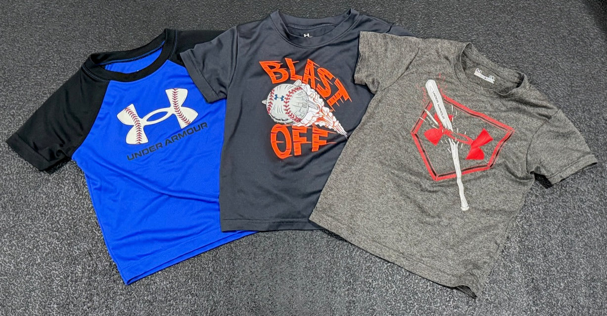 #42 Under Armour 2T Boys Baseball Shirt Bundle