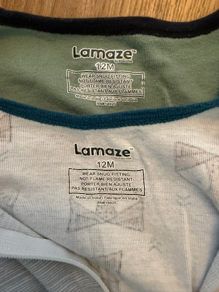 #6 - Lamaze Boys Pajamas (set of 2) - 12 months