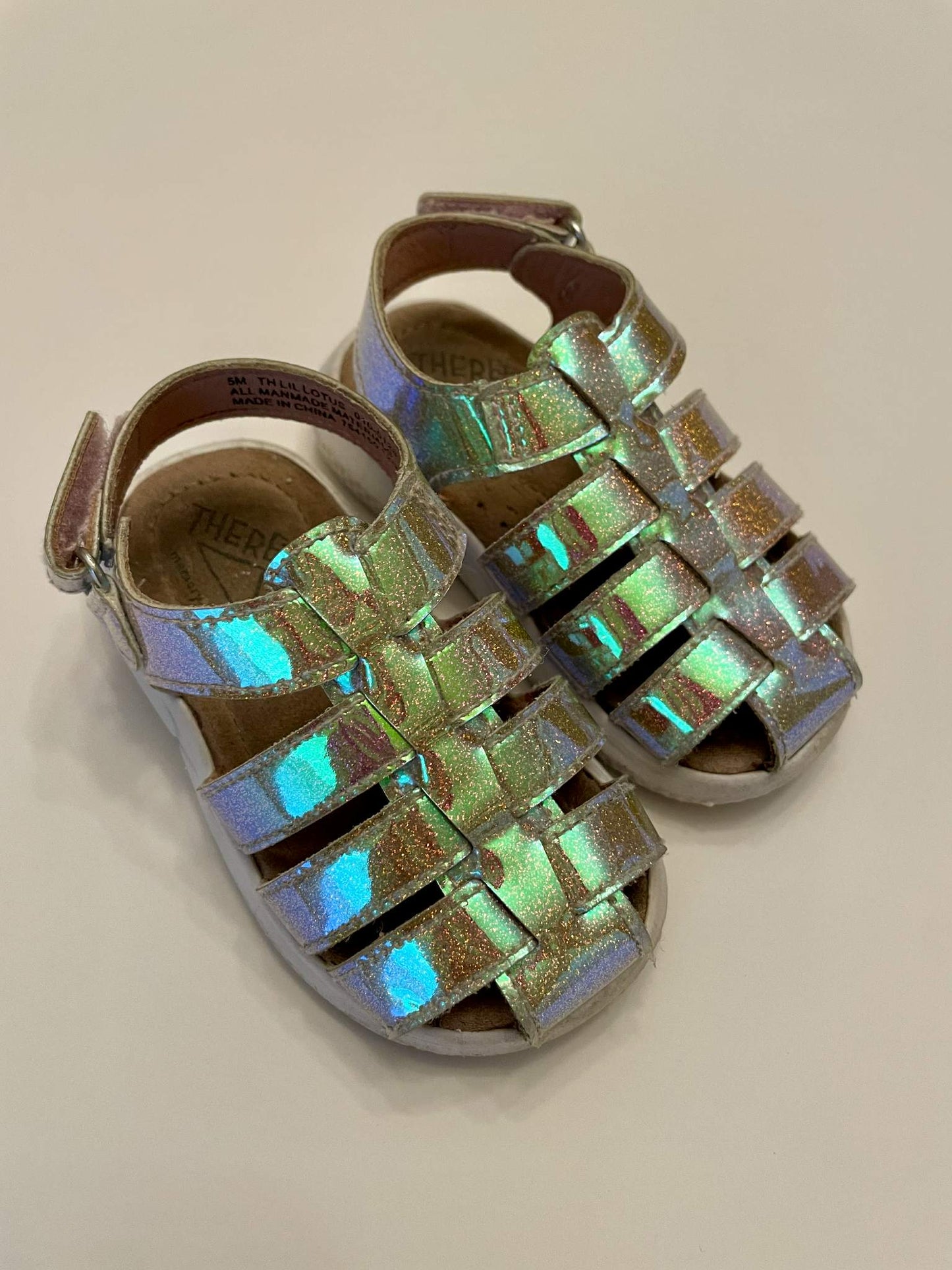 #54 - Girls Size 5 Shimmer Sandals