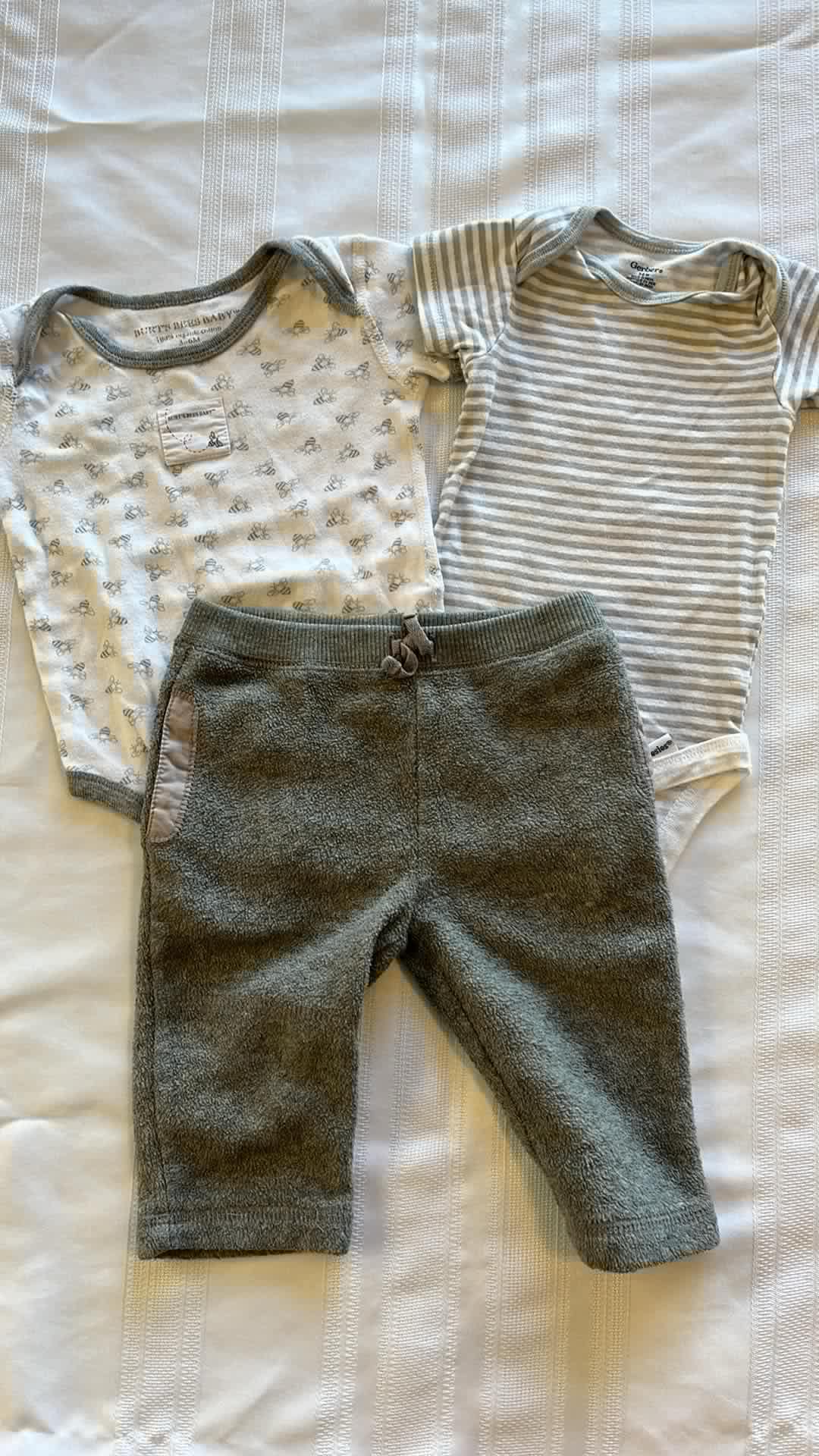 #29 3-6 mo boys sweats and onesies bundle EUC