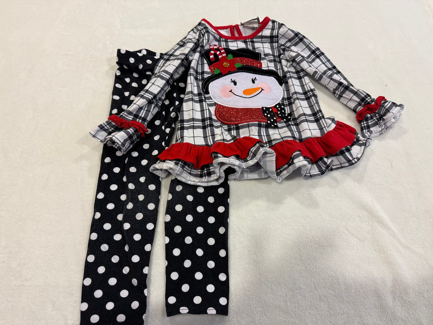 179 "Reduced" Girls Emily Rose Black Snowman Outift-size 4