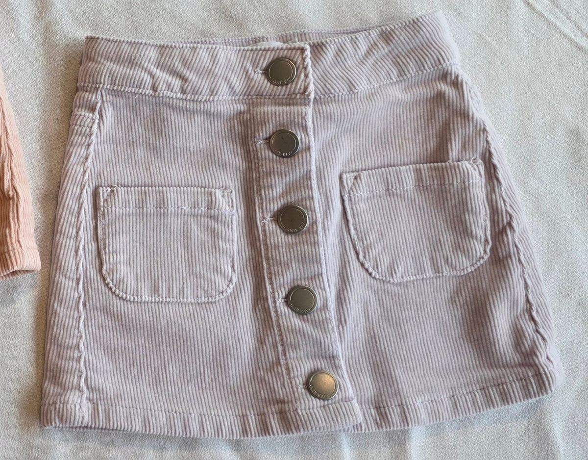 #190 Girls 2T Jamie Kay Corduroy Skirts (2 skirts)
