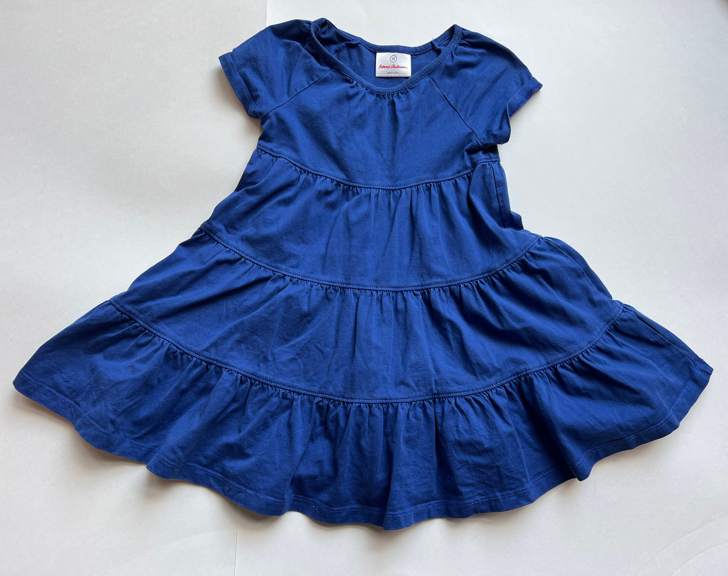 #180 Girls 90 (3T) Hanna Royal Blue Twirl Dress