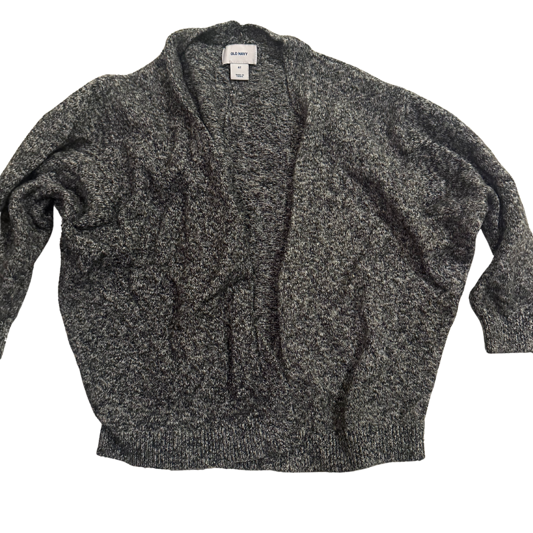 Seller 48- Old Navy Gray Oversized Sweater Girls Size 4T