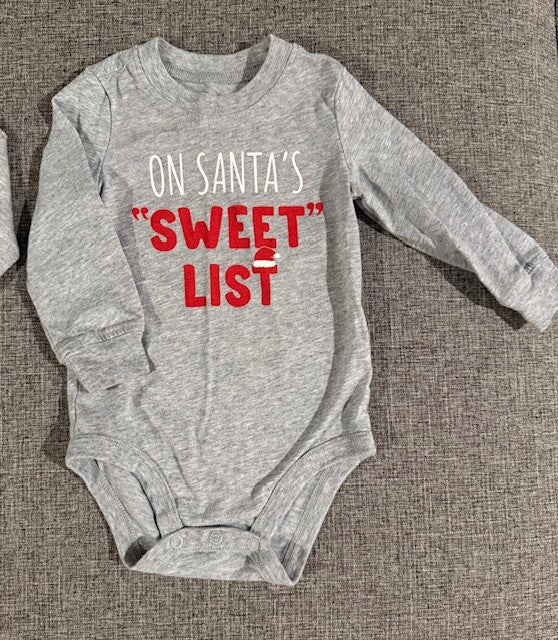 Seller #79 | Carters Christmas Long Sleeve Onesies (2) | Baby 9mo REDUCED