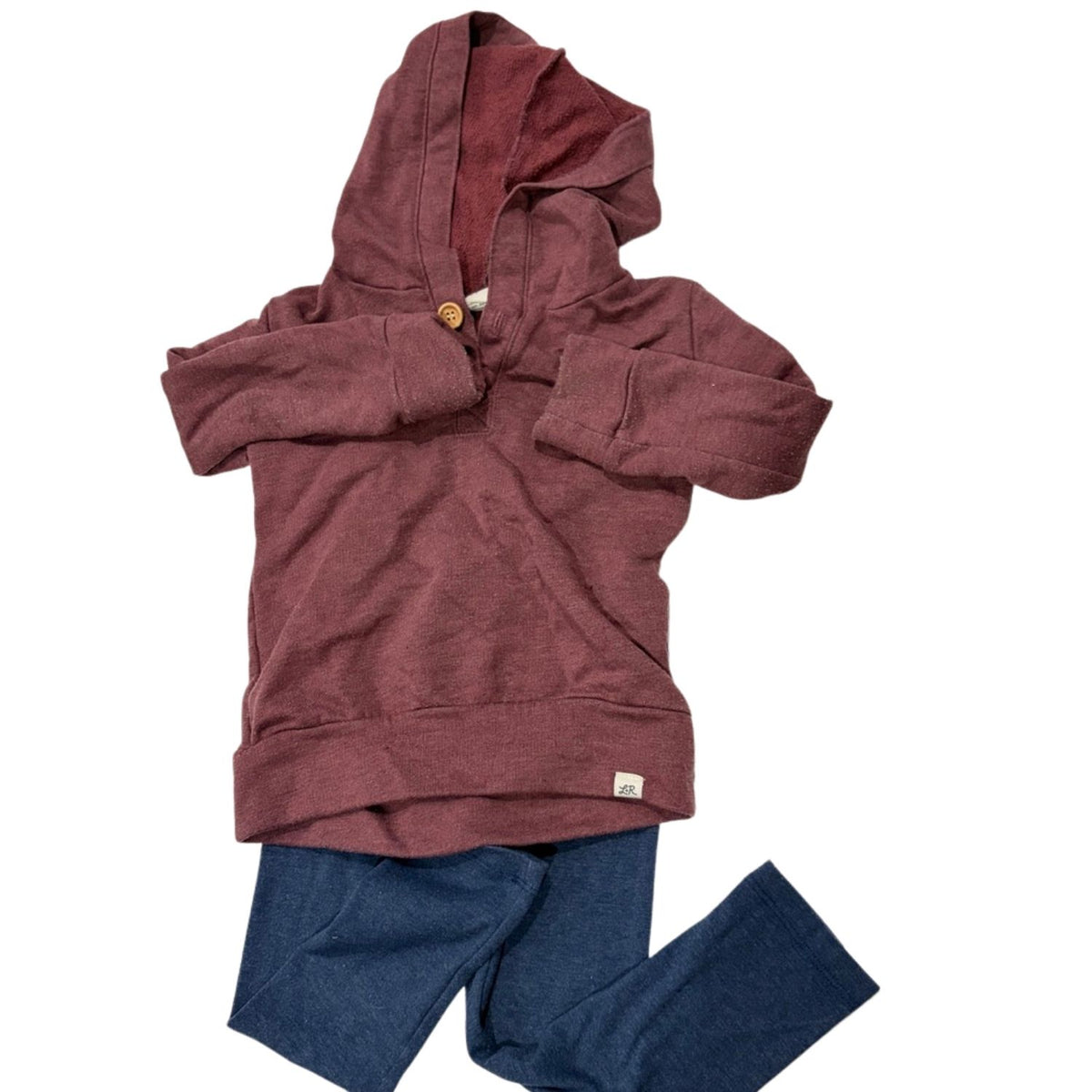 #88 | Girls | 12-18M | Little Road Co. | Maroon Sweatshirt Set