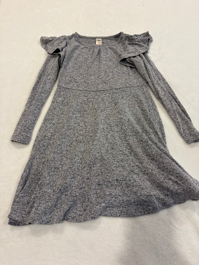 179 Girls Oshkosh Grey Skater Dress-size 6x