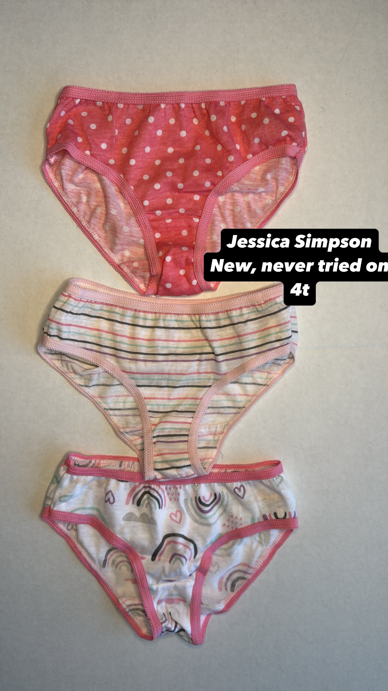#44 Jessica Simpson 4t NEW underwear