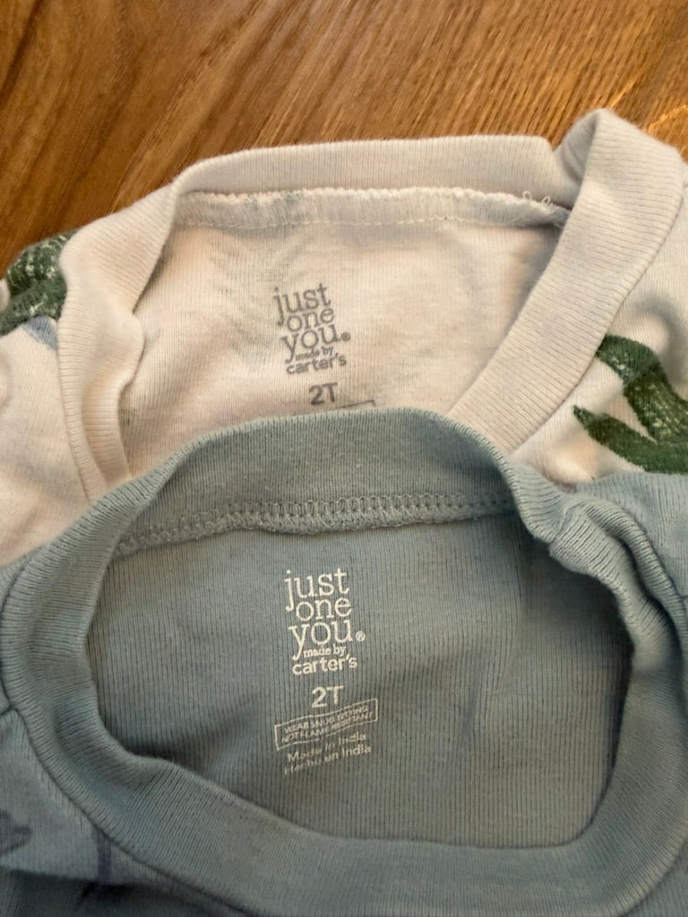 #6 - Carters Just One You Long Sleeved Pajamas (set of 2) - 2T