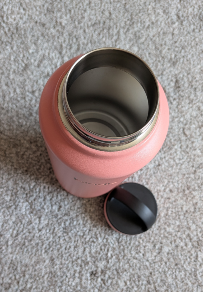 #17 Bindle metal water bottle with removable bottom storage
