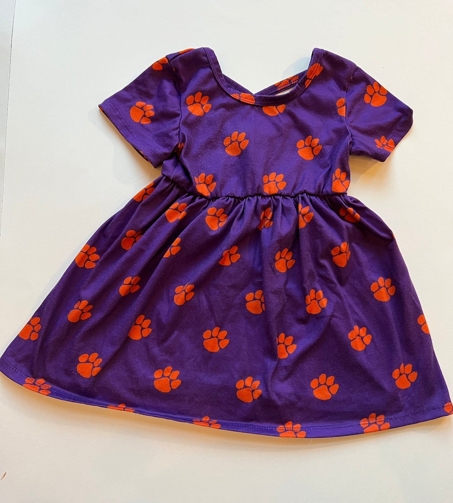 #180 Girls 2T Boutique Clemson Tigers Dress (2 available)