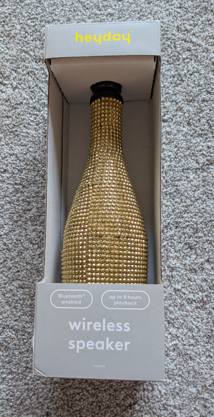 #17 Champagne Speaker, Gold, New in Box
