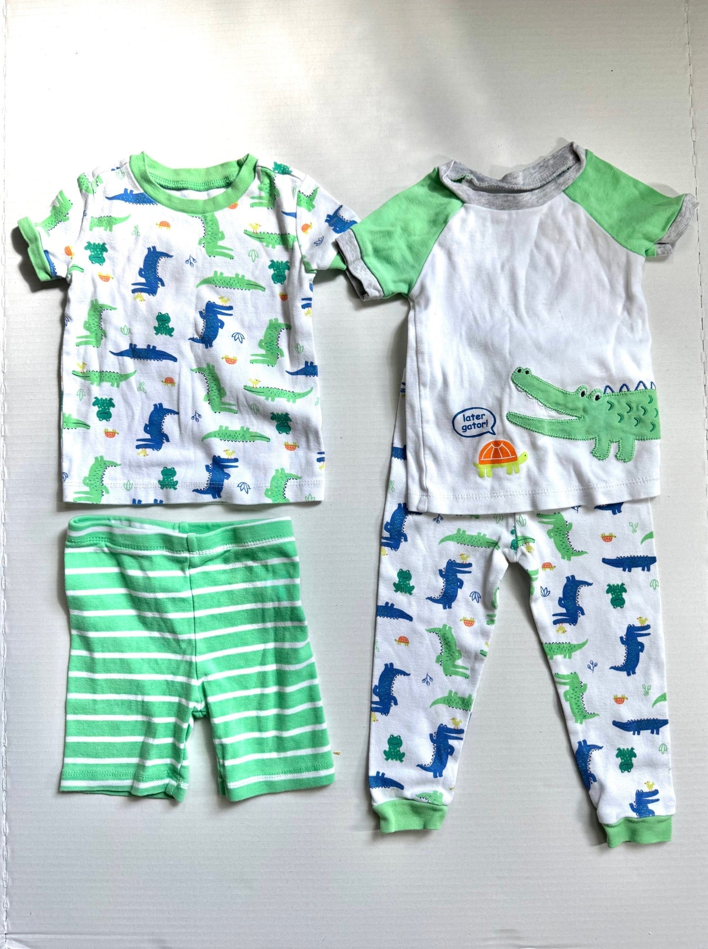 Seller 126 - Little Me 18 Month 4 piece Allegator Pajama Set