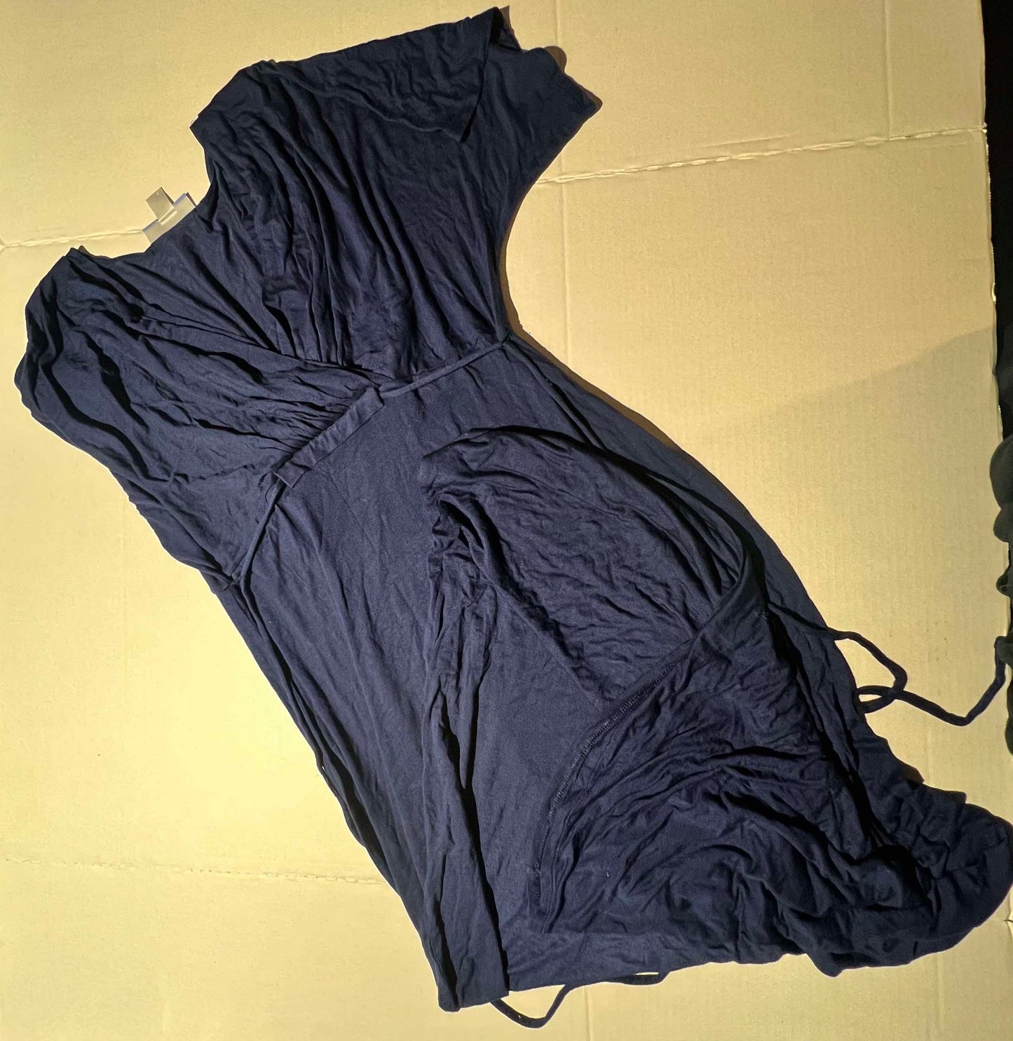 #98 Maternity Navy Medium Maxi Dress