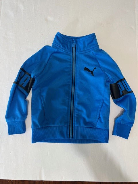 #78 boys 18 month Puma blue zip up jacket