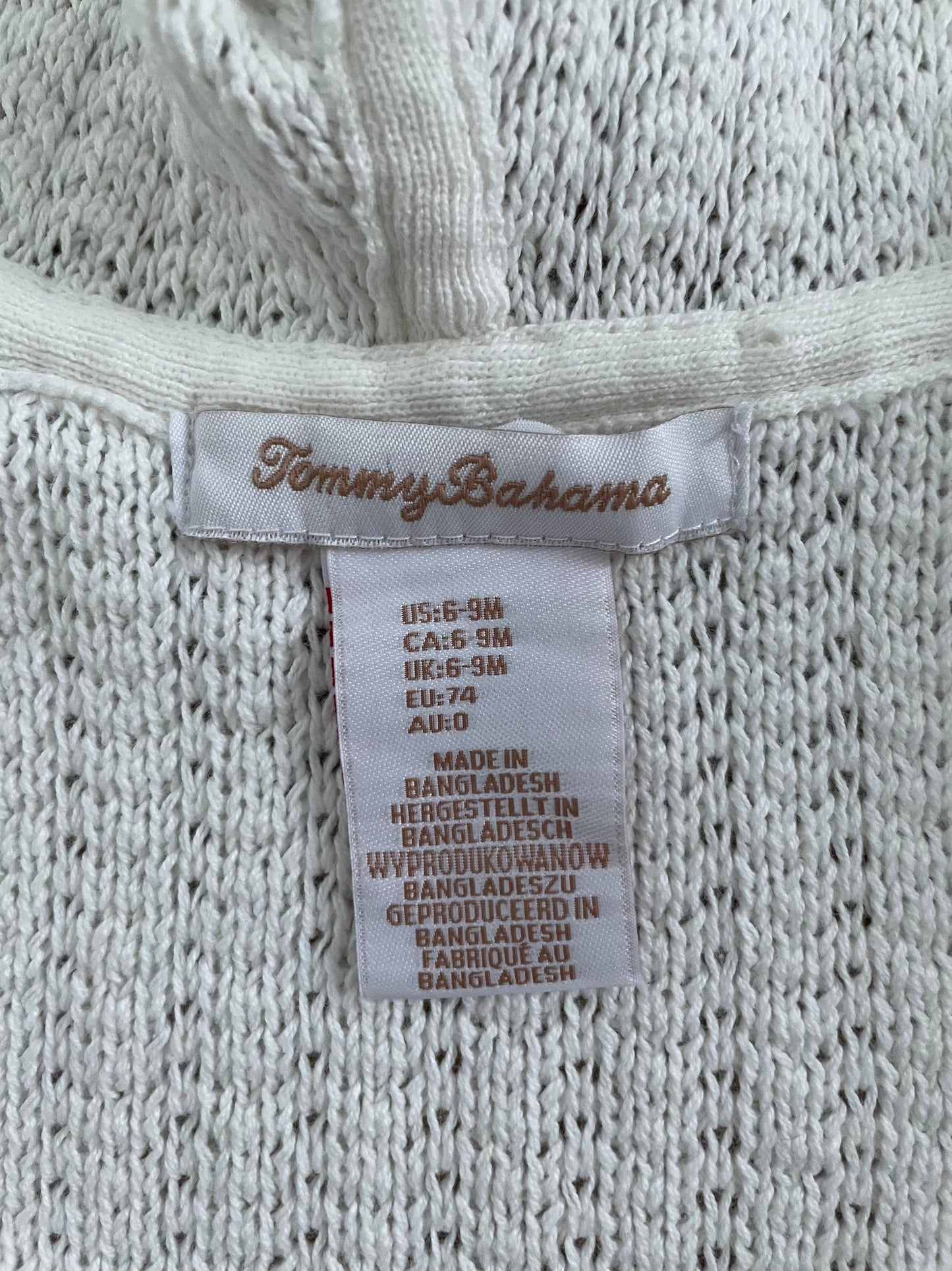 #6 - Girls Tommy Bahana Knit Hoodie/Sweater, 6-9 months