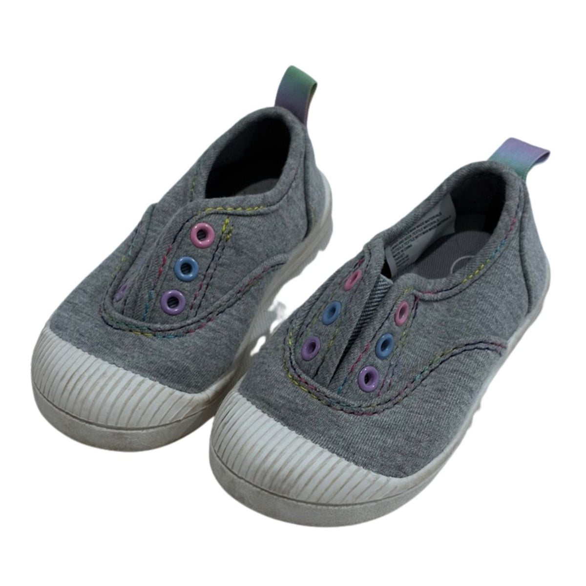 #88 Cat & Jack Gray Slip Ons, Girls 5