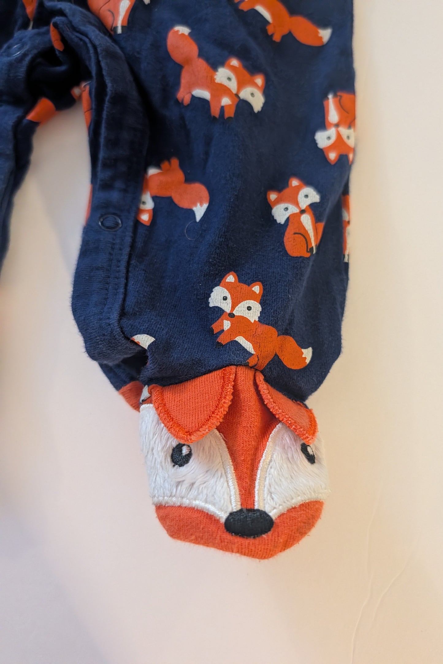 Seller 97, Old Navy Soft Blue Zip Pjs & Fox PJ Set, baby, size 3mo (item 169)