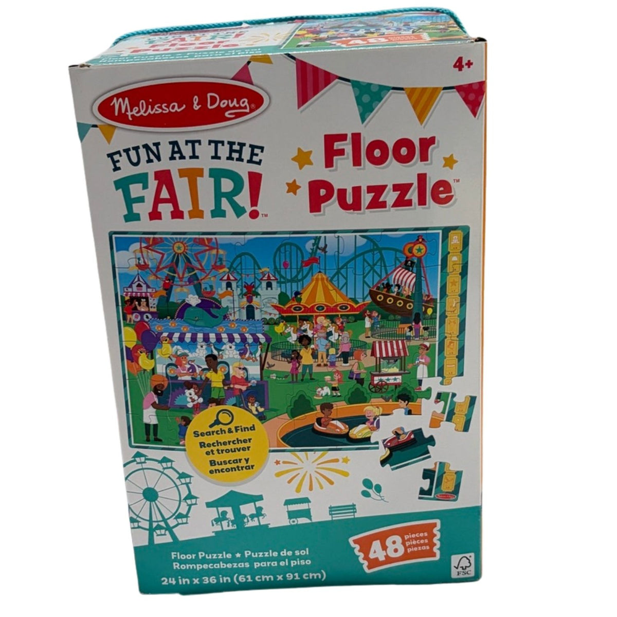 #88 Melissa and Doug Fair Floor Puzzle